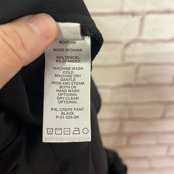 Roucha Pal Crepe Pant in Black